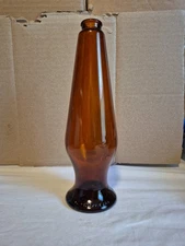 VINTAGE 1960S MICHELOB AMBER BROWN FOOTED BEER BOTTLE EMPTY NO CAP