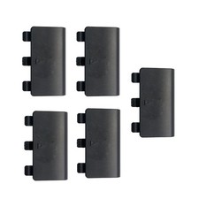 5Pcs Black Gamepad Battery Cover Lid Door Case for Xbox Series X S Controller