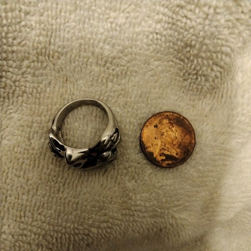 Gothic Sexual Position Ring Stainless Steel Unique Men eat Women sex - Picture 3 of 3
