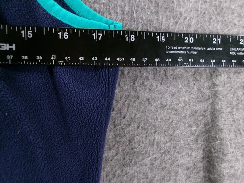 Kopf Weste Damen XS dunkelblau grau Full Zip Fleece ärmellos Outdoor Wandern - Bild 4 von 13