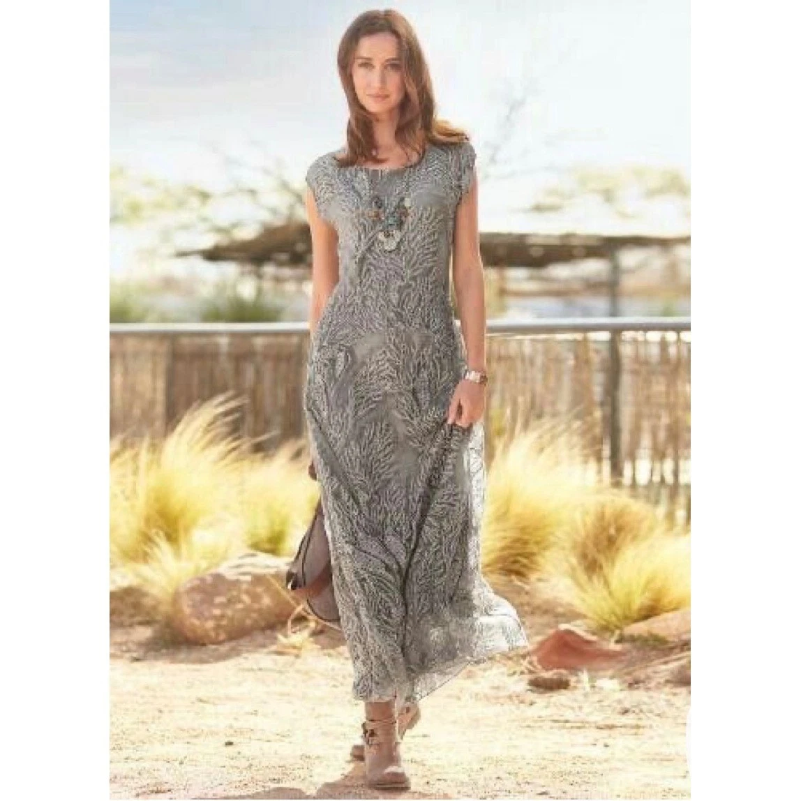 thick strap maxi dress Time Out Maxi Dress Vanilla / S