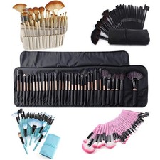32-Piece Makeup Brush Set with Carry Bag