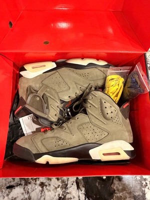 Nike Air Jordan 6 Retro x Travis Scott Olive-Size 11.5 Box & Laces