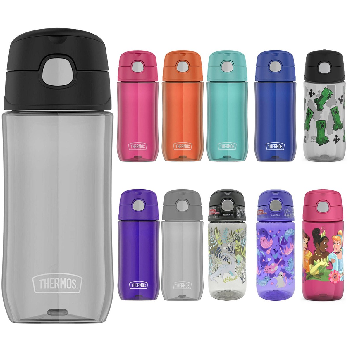 Thermos 16 Kid's Funtainer Plastic Hydration Water Bottle with