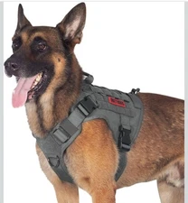 Tactical Dog Training Vest No Pull Harness for Dogs, Adjustable Harness, M