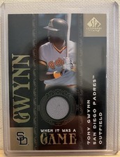 🔥 Tony Gwynn 2007 SP Legendary Cuts When It Was a Game Memorabilia Padres MLB