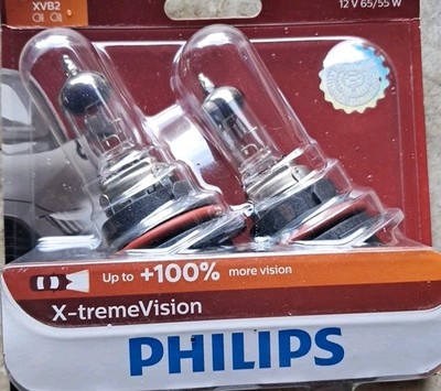 2x Philips 9008 XVB2 X-tremeVision Upgrade Headlight 100% More Light Bulb 60/55W