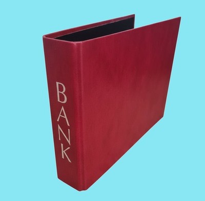 Bank Ordner für Kontoauszüge Rot 24 x 16,5 cm Koloman Handler unbenutzt