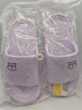 Bear Print Slippers  Non Slip Summer Sandals  Indoor Bathroom Shoes Womens 6