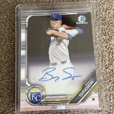 2019 Bowman - Chrome Prospect Autographs Brady Singer #CPA-BS Royals
