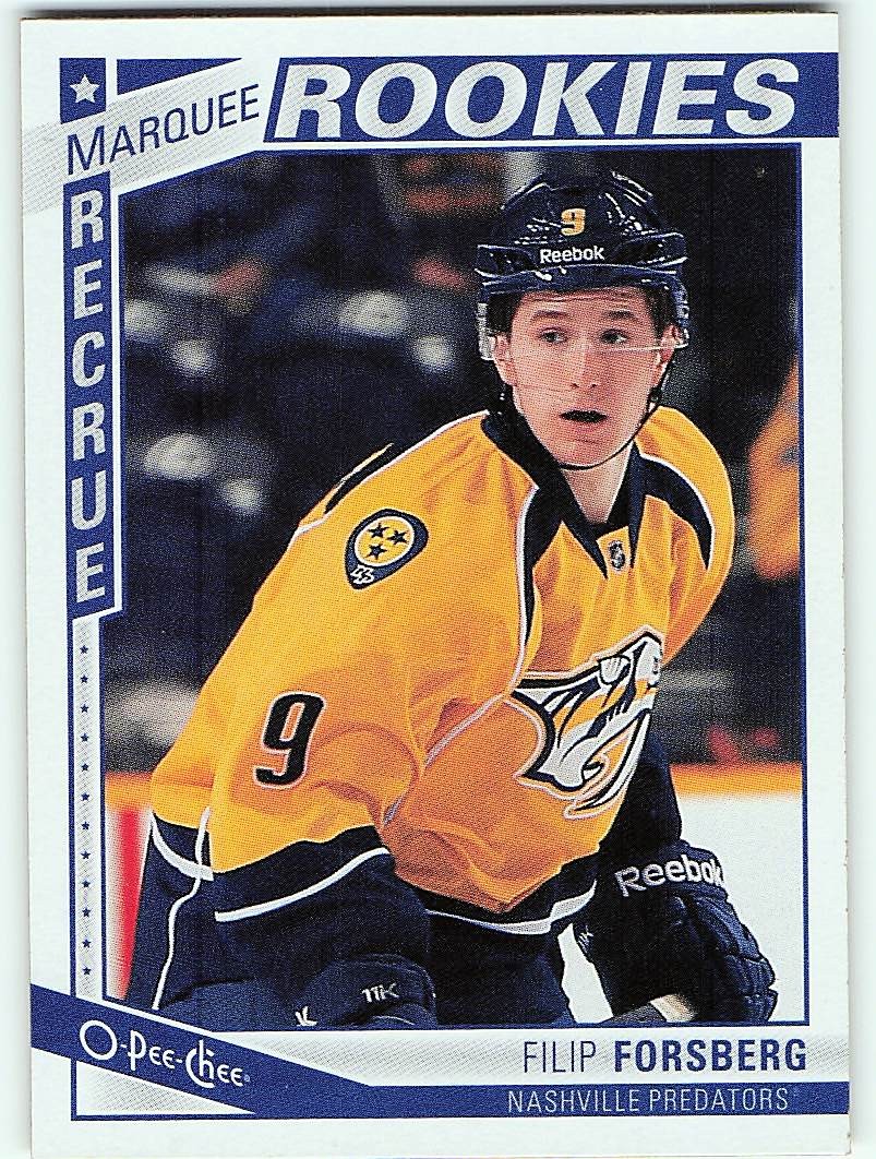 Filip Forsberg #525 Hockey Cards 2013 O-Pee-Chee trading card — raw and PSA graded price guide