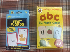 Childrens Flashcards ABC & First Words - Educational Early Learning - 2 Packs