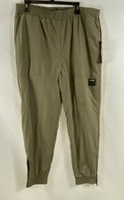 Fila Men's Sven Jogger Pants Green Nylon Windbreaker Tracksuit Sz L NWT