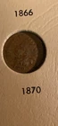 1870 Indian Head Cent Penny VG Very Good Better Date US 1c Type Coin