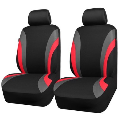 CAR PASS Line Rider Sporty Front Seat Covers,Red Car Seat Covers Two Front Seats