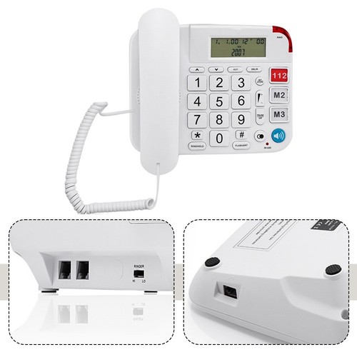 Big Buttons Easy Dial Senior Phone Amplified Volume Comfortable Use Experience - Zdjęcie 8 z 14