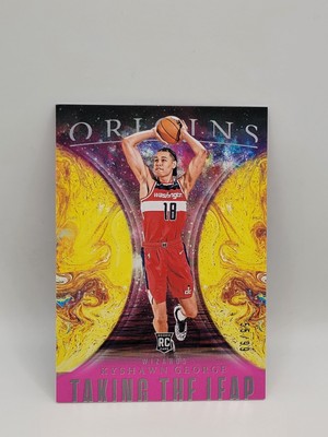 2024-25 Panini Origins - Taking the Leap Kyshawn George #15 Pink /99 (RC)