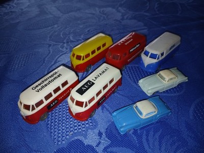 Hammer-Konvolut 1: 5 x VW T 1 (davon 4 mit Werbeaufdruck) , 2 Borgward Isabella