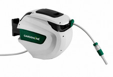 GARDENLINE Automatischer Schlauchaufroller mit Federantrieb 20 m Wandhalterung