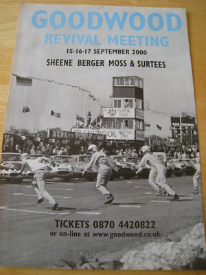 GOODWOOD REVIVAL MEETING SHEENE BERGER MOSS SURTEES 2000 ADVERT A4 SIZE FILE 20