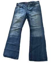 L7B By Little Big Blue Jeans Men’s Low Rise 34x32 Button Fly