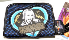 NEW W/ TAG DISNEY, MILEY CYRUS-HANNAH MONTANA BLUE COIN WALLET 3" X 4 1/2"