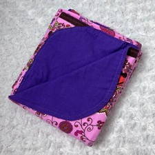 Baby Blanket Floral Purple Homemade