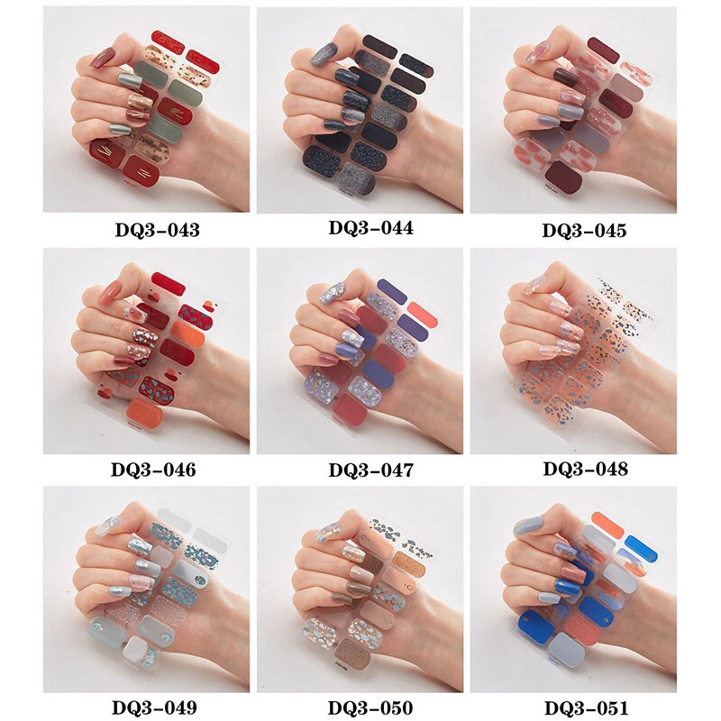 Nagelticker Nagelaufkleber Diy Manucure Full Nail Wraps 3D Glitzerfoli - Image 4 of 4