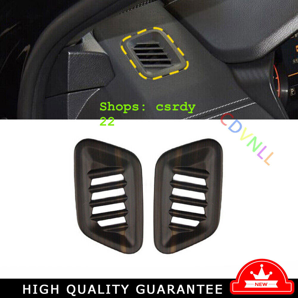 Dashboard L&R Air Outlet Vent Trim For Nissan Altima 2019-2022 Matte Wood Grain