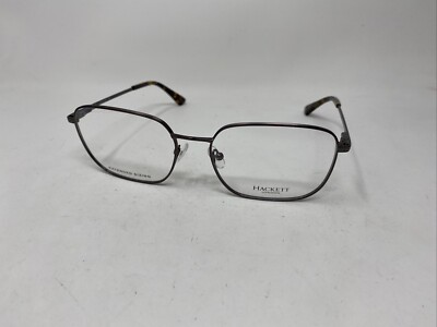 HACKETT LONDON HEK1283 940 58-18-150 GUNMETAL FLEX HINGE EYEGLASSES LE76
