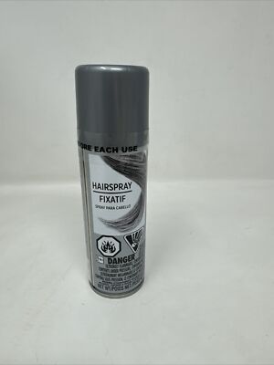 Amscan Silver Hairspray Hair Spray-3oz./85g. Can. Fixatif. Temporary Hair Color