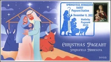 22-324, 2022, Christmas, Pictorial Postmark, Event Cover, Pageant, Springfield M