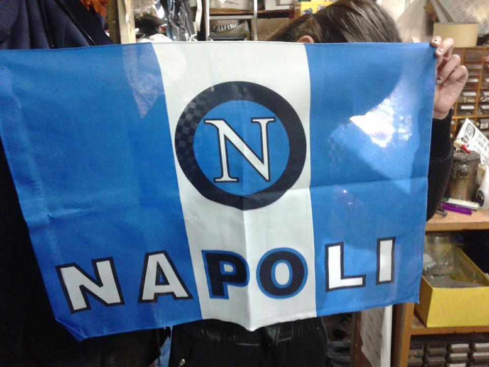 Bandera Napoli 50x66 CM Flag Naples Fuerza Napoli Bandera Pequeña Flag