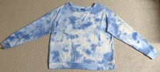 Splendid Womens Medium Multi-Color Tie-Dye Cotton Blend Long Sleeve Shirt 24Y