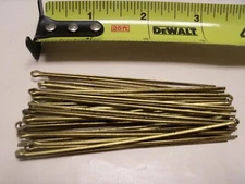 1/16" x 3" Brass Cotter Pin VINTAGE Made in USA Qty 25