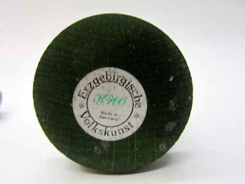 Erzgebirge KWO Räuchermann Räuchermännchen Spielzeughändler Bauchladen Holz 19cm - Bild 11 von 13
