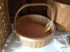 Antique B. G. HIGGINS Basket Pounded ASH Double Pie West Chesterfield MASS. — photo 1