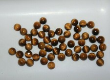 Natural Tiger Eye 5mm Flat Back Round Cabochon Loose Gemstone s