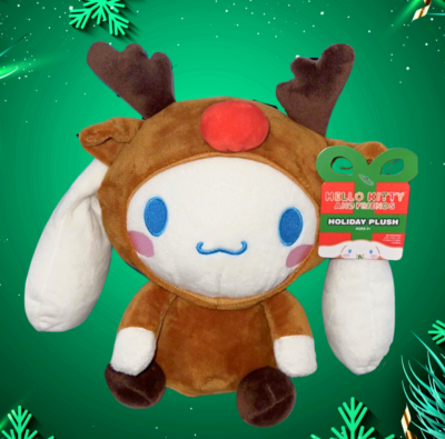 サンリオ sanrio Kitty cinnamon christmas 希少 Sanrio Cinnamoroll Holiday Plush Reindeer Hello Kitty Christmas