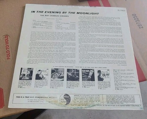 The Ray Charles Singers In the Evening by the Moonlight LP Decca DL 78874 - Picture 2 of 3