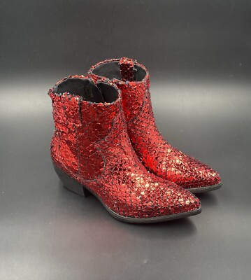 Tosca Blu Red Western Cropped Boots
