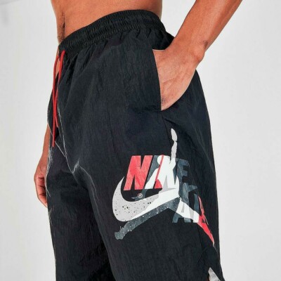 Nike Air Jordan Jumpman Poolside Shorts Black White Bred Cement 4 Nike Air Jordan Jumpman Poolside Shorts Black White Bred Cement 4