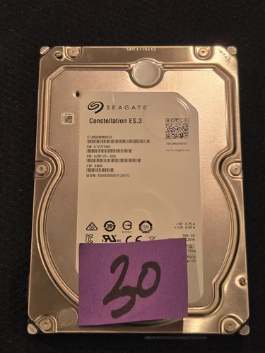 Seagate Constellation ES.3 Enterprise 4TB SATA Internal Drive 7200 RPM 3.5" # 30