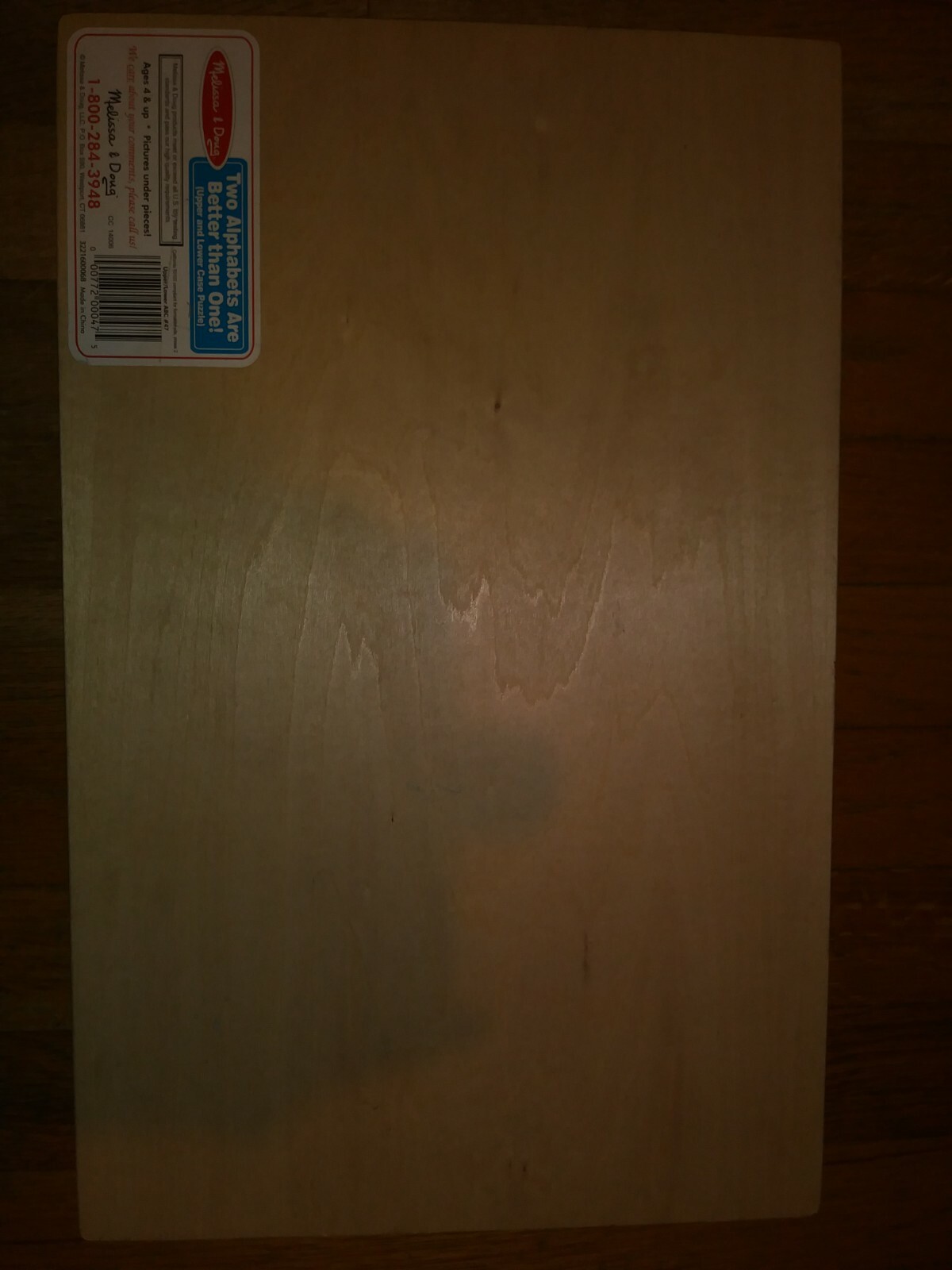 melissa and doug upper and lowercase alphabet puzzle