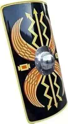 Roman Heater Shield 24'' Legion Scutum Function Armor Steel Shield
