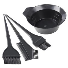 TRIXES Hair Dye Kit NEW Professional Colouring Tool Dye Kit x3 Brushes & Bowl