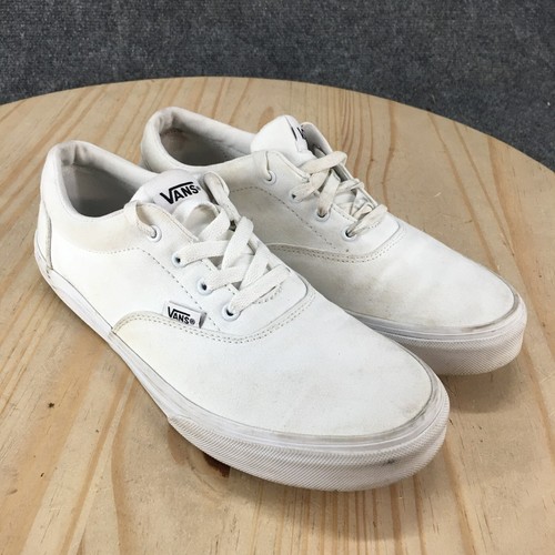 Vans Shoes Youth 7 Boys Doheny Off The Wall Skate Sneakers 721356 White Fabric - Picture 3 of 19