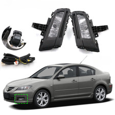 Lhrh Front Bumper Driving Light Fog Lamps With Wire Pair For Mazda 3 2007-2009