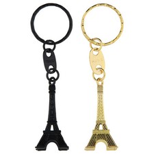 2er Set Eiffelturm Schlüsselanhänger Metall - Paris Reise - Mini Eiffelturm