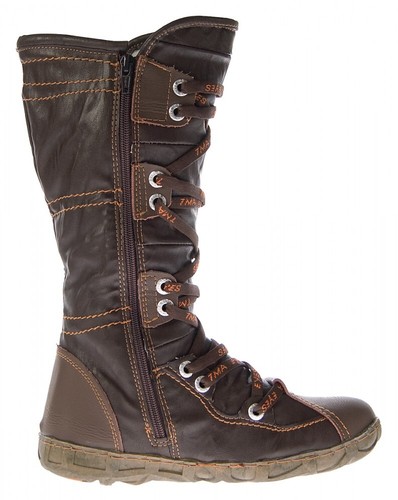 TMA Leder Stiefel Damen Schuhe gefüttert Winter Lederstiefel viel Farben 36 - 42 - Bild 12 von 13